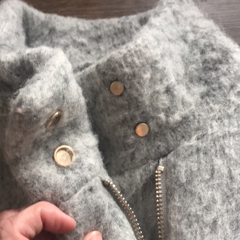 H&M Gray Teddy Jacket - Picture 4 of 9